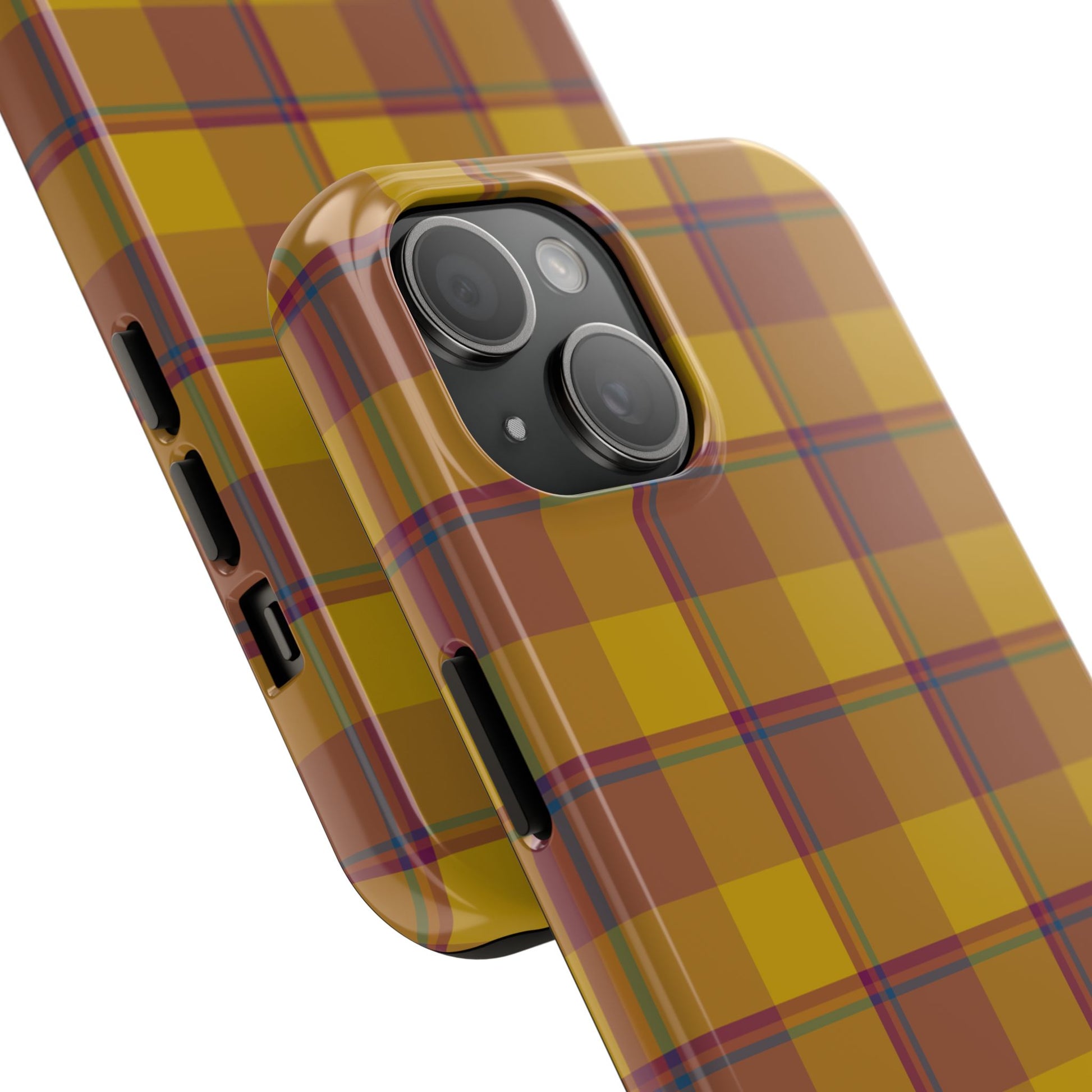 Plaid Tough Phone Case, Durable Phone Cover, Fall Inspired Accessory, Gift for Her, Stylish Cell Phone Protector - Celtic Scents