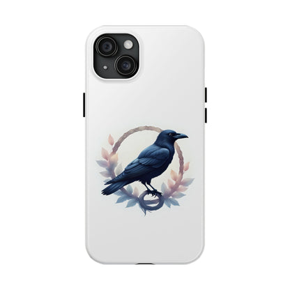 Raven Design Phone Case | Tough Protector Case, Gift for Bird Lovers, Unique Cell Phone Cover, Gothic or Nature Inspired - Celtic Scents