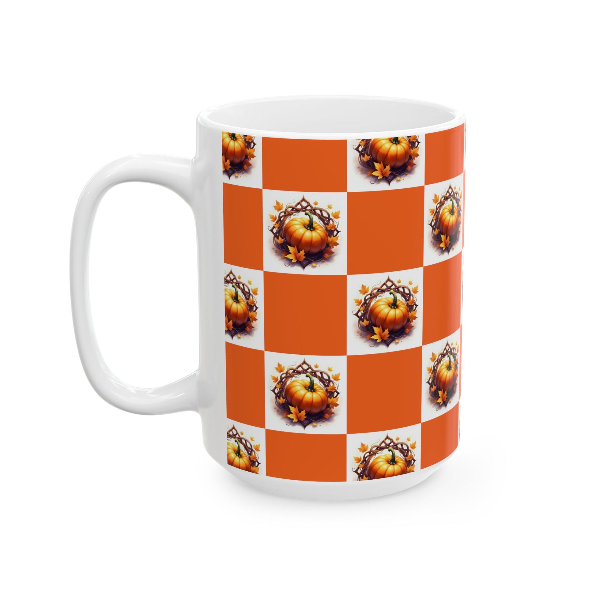 Autumn Pumpkin Ceramic Mug | Fall Coffee Cup | Thanksgiving Gift | Cozy Home Decor | Pumpkin Spice Lover's Mug | Seasonal Mug - Celtic Scents