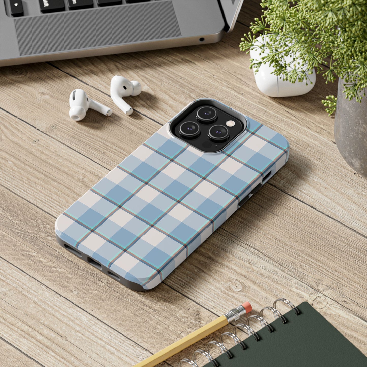 Winter Plaid Tough Phone Cases for Protection, Gift for Teens, Trendy Phone Accessories, Stylish Shield, Holiday Gift Ideas - Celtic Scents