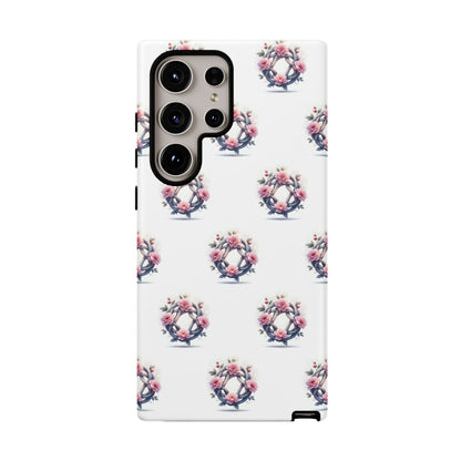Floral Phone Case, Tough Cases for Women, Cute Celtic Knot Floral Design iPhone Cover, Gift for Her, Stylish Tech Accessories