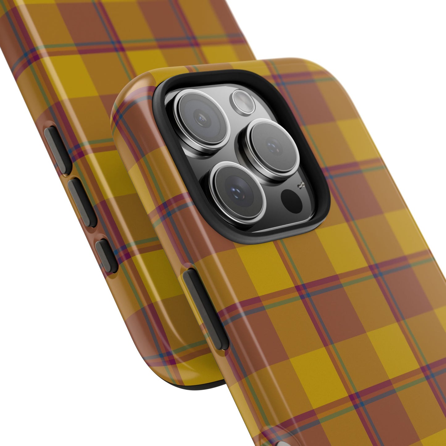 Plaid Tough Phone Case, Durable Phone Cover, Fall Inspired Accessory, Gift for Her, Stylish Cell Phone Protector