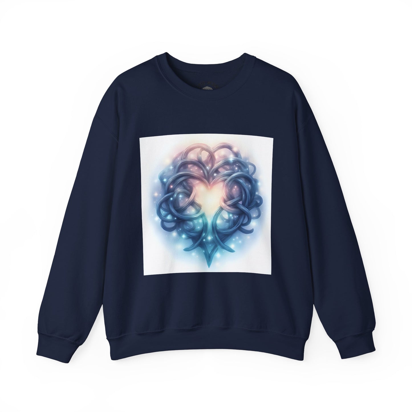 Heartfelt Unisex Crewneck Sweatshirt - Cozy Gift for Couples, Valentine's Day Sweatshirt, Funky Heart Design, Everyday Comfort, Unique [...] - Celtic Scents