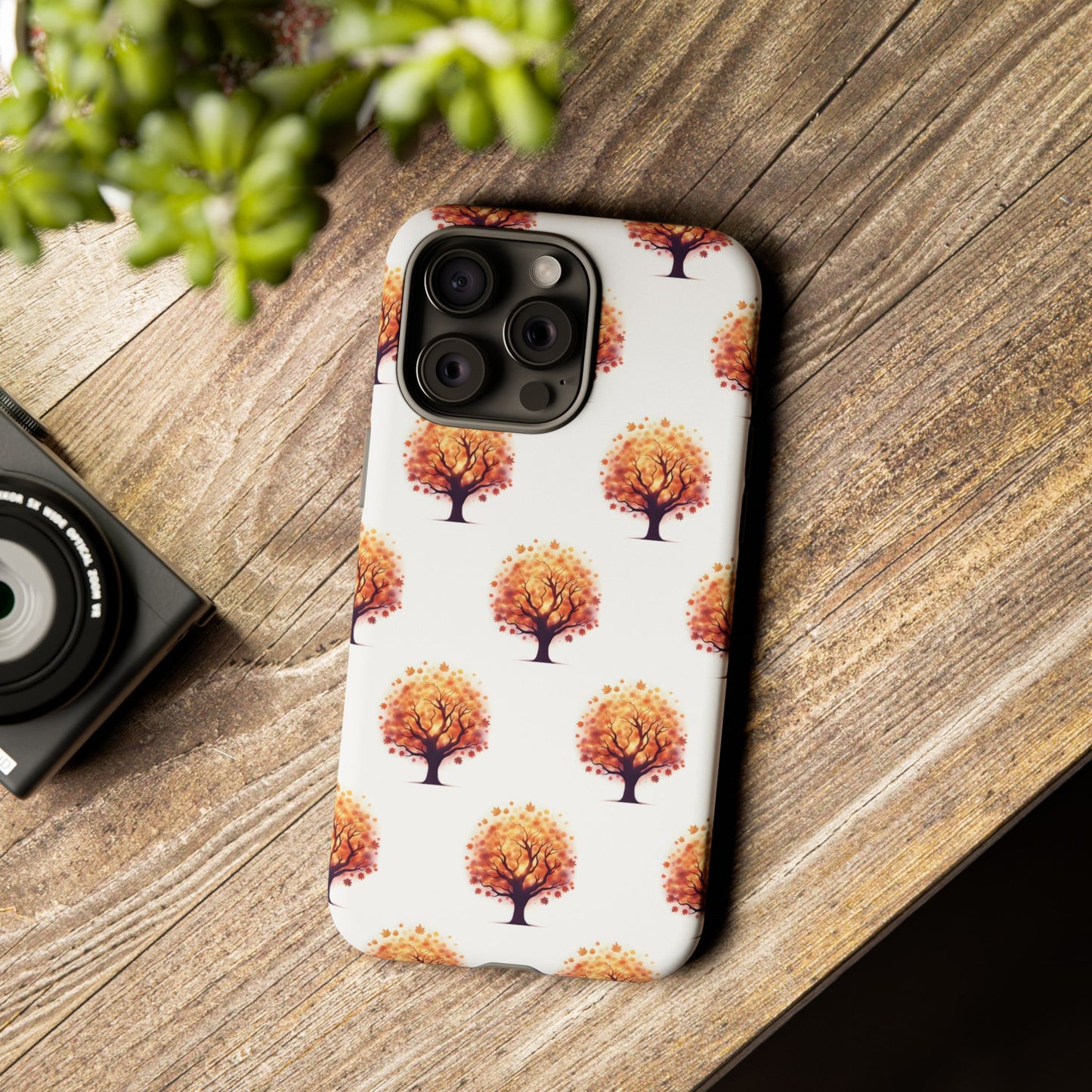 Autumn Tree Phone Case, Fall Phone Cover, Nature Inspired Case, Gift for Outdoorsy Friends, Seasonal Accessories, Eco-Friendly Phone Case