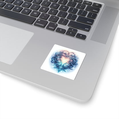 Whimsical Heart Kiss-Cut Stickers for Love Notes, Laptop Decor, Gifts, Scrapbooking, Valentine's Day, Romantic Decor - Celtic Scents
