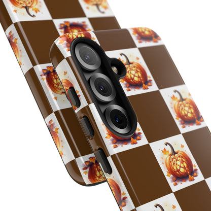 Pumpkin Phone Case, Fall Decor, Halloween Gift, Autumn Accessories, Cute Smartphone Cover, Tough Cases