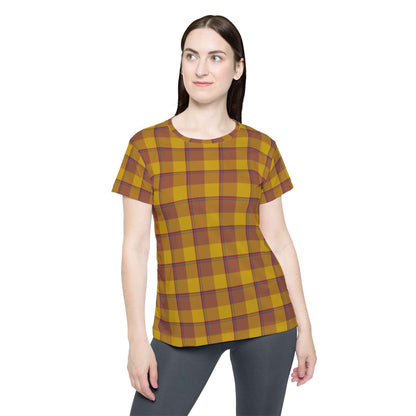 Plaid Sports Jersey, Cheer Top, Athletic Wear, Everyday Casual Tee, Gift for Sports Fans, Comfortable Sports Apparel