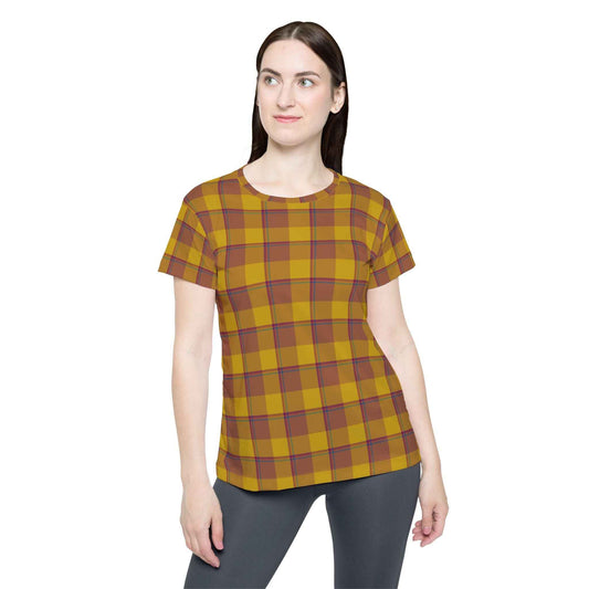 Plaid Sports Jersey, Cheer Top, Athletic Wear, Everyday Casual Tee, Gift for Sports Fans, Comfortable Sports Apparel