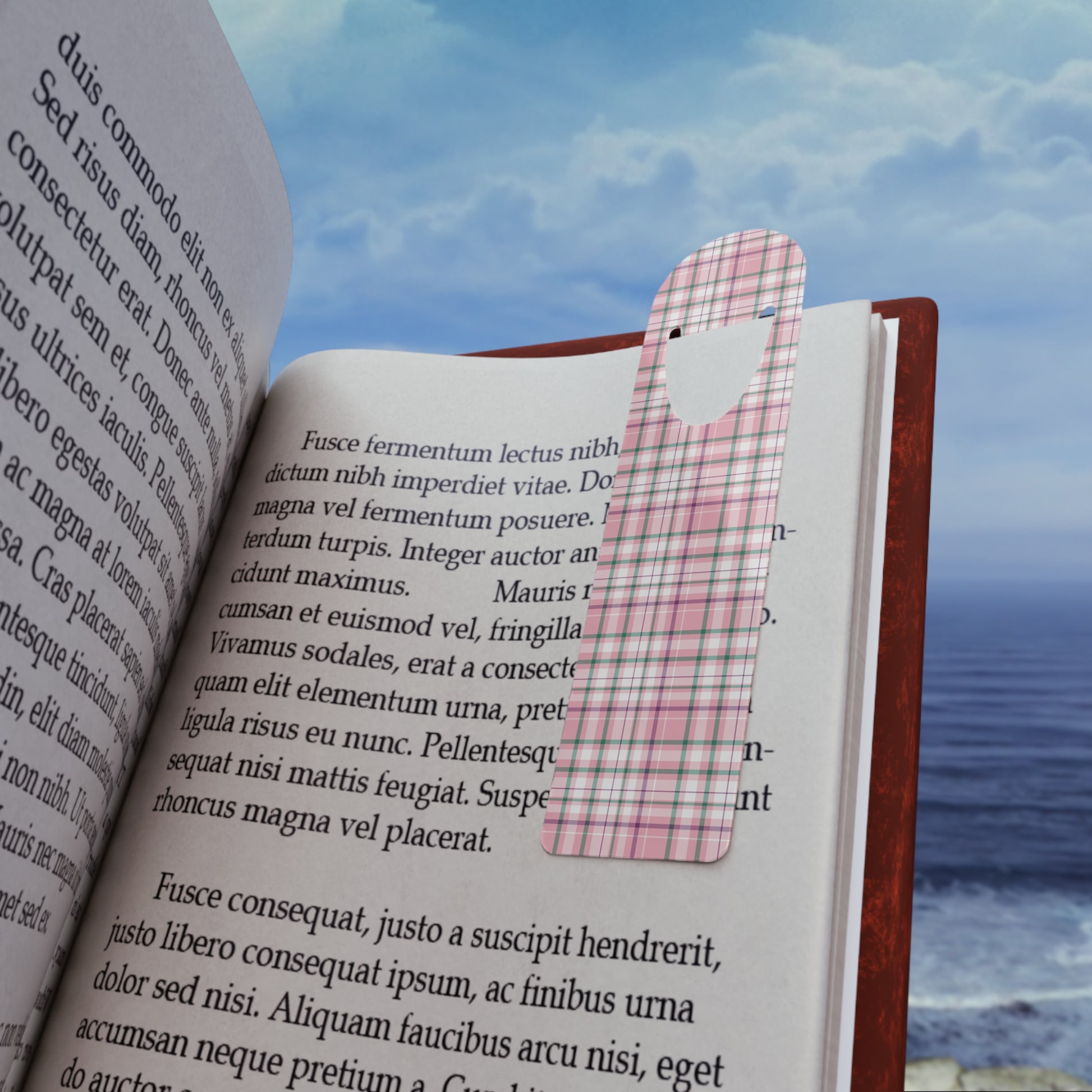Chic Plaid Bookmark - Perfect for Book Lovers, Students, or Gifts, Cute Reading Accessory for Holidays, Journaling Must-Have, Home [...] - Celtic Scents