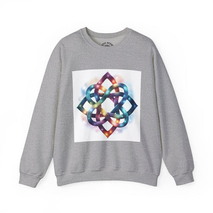 Colorful Infinity Knot Crewneck Sweatshirt | Cozy Unisex Sweatshirt for Every Occasion, Gift for Him, Her, Holidays, Casual Wear - Celtic Scents