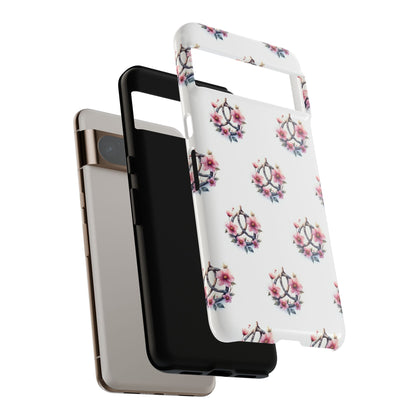 Floral Phone Case, Tough Phone Cover, Cute Protection for Mobile, Gift for Her, Celtic Knot Floral Pattern Case