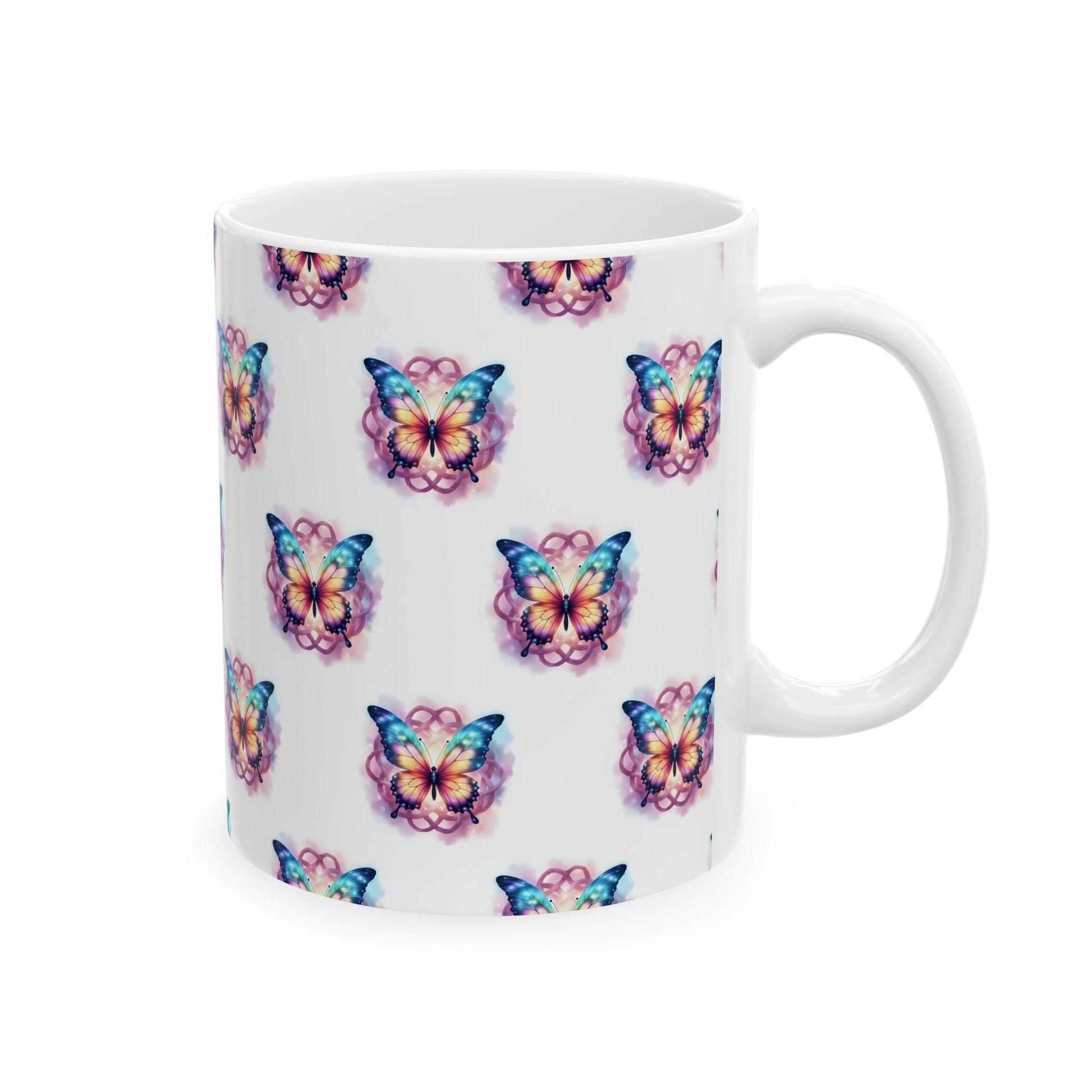 Colorful Butterfly Ceramic Mug - Vibrant Drinkware for Nature Lovers, Gift for Birthdays, Mother's Day, or Just Because - Celtic Scents