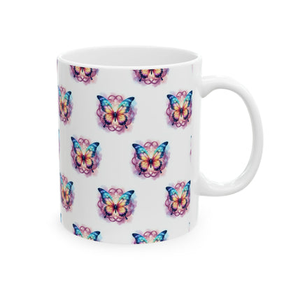 Colorful Butterfly Ceramic Mug - Vibrant Drinkware for Nature Lovers, Gift for Birthdays, Mother's Day, or Just Because - Celtic Scents