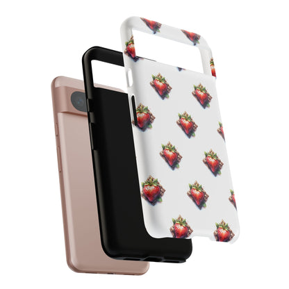 Strawberry Celtic Knot Phone Case, Cute Phone Cover, Gift for Her, Custom Smartphone Case, Funky Accessories, Valentine's Day Gift