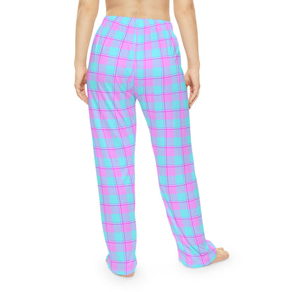Vibrant Plaid Women's Pajama Pants, Cozy Loungewear for Sleep, Sleepover, Gifting, Travel, Weekend Relaxation - Celtic Scents