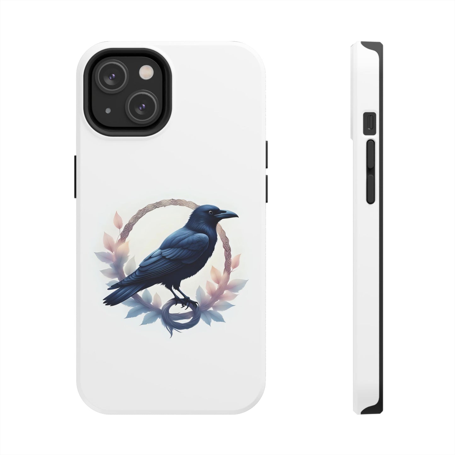 Raven Design Phone Case | Tough Protector Case, Gift for Bird Lovers, Unique Cell Phone Cover, Gothic or Nature Inspired - Celtic Scents