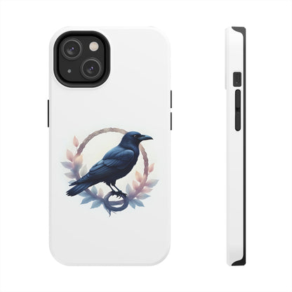 Raven Design Phone Case | Tough Protector Case, Gift for Bird Lovers, Unique Cell Phone Cover, Gothic or Nature Inspired - Celtic Scents