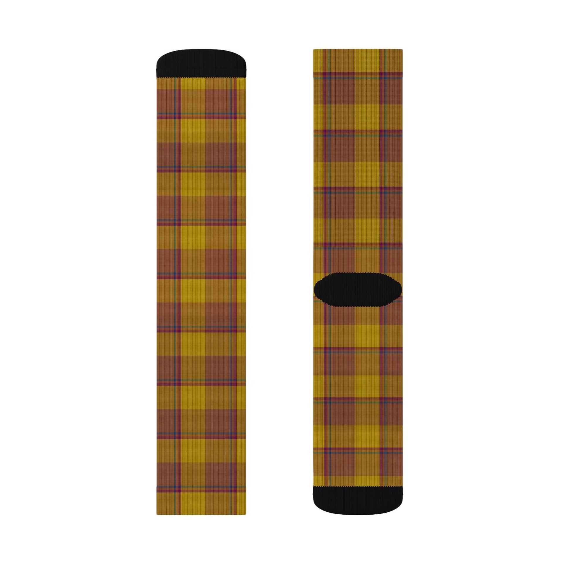Cozy Plaid Sublimation Socks | Perfect Gift for Fall, Warm and Stylish Footwear, Unique Casual Wear, Ideal for Gifting, Cozy Home Essentials