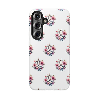 Floral Phone Case, Tough Phone Cover, Cute Protection for Mobile, Gift for Her, Celtic Knot Floral Pattern Case