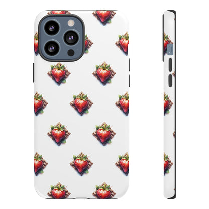 Strawberry Celtic Knot Phone Case, Cute Phone Cover, Gift for Her, Custom Smartphone Case, Funky Accessories, Valentine's Day Gift - Celtic Scents