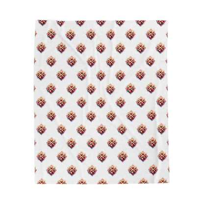 Cozy Velveteen Plush Blanket for Warmth, Home Decor, Gifting, Living Room Accessory, Snuggling, Strawberry Design - Celtic Scents