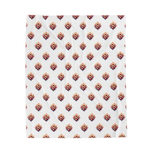 Cozy Velveteen Plush Blanket for Warmth, Home Decor, Gifting, Living Room Accessory, Snuggling, Strawberry Design - Celtic Scents