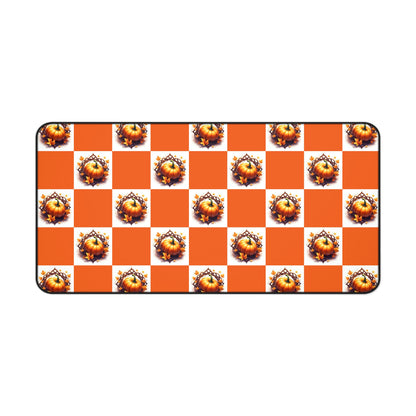 Vibrant Desk Mat with Pumpkin Design, Office Decor, Mousepad, Gift for Coworkers, Desk Accessories, Home Office - Celtic Scents