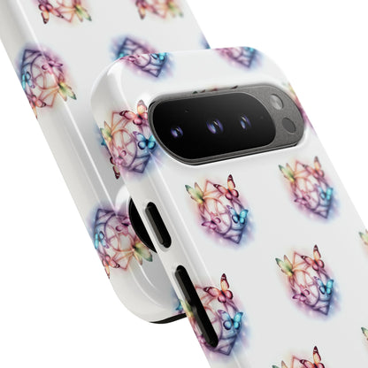 Colorful Butterflies Phone Case, Tough Cases, Cute Butterfly Lover Gift, Trendy Phone Cover, Nature Print Case