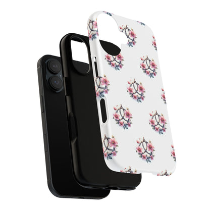 Floral Phone Case, Tough Phone Cover, Cute Protection for Mobile, Gift for Her, Celtic Knot Floral Pattern Case