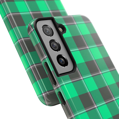 Personalized Plaid Tough Phone Case, Custom Phone Cover, Gifts for Her, Unique Cell Phone Case, Trendy Accessories, Holiday Gifts