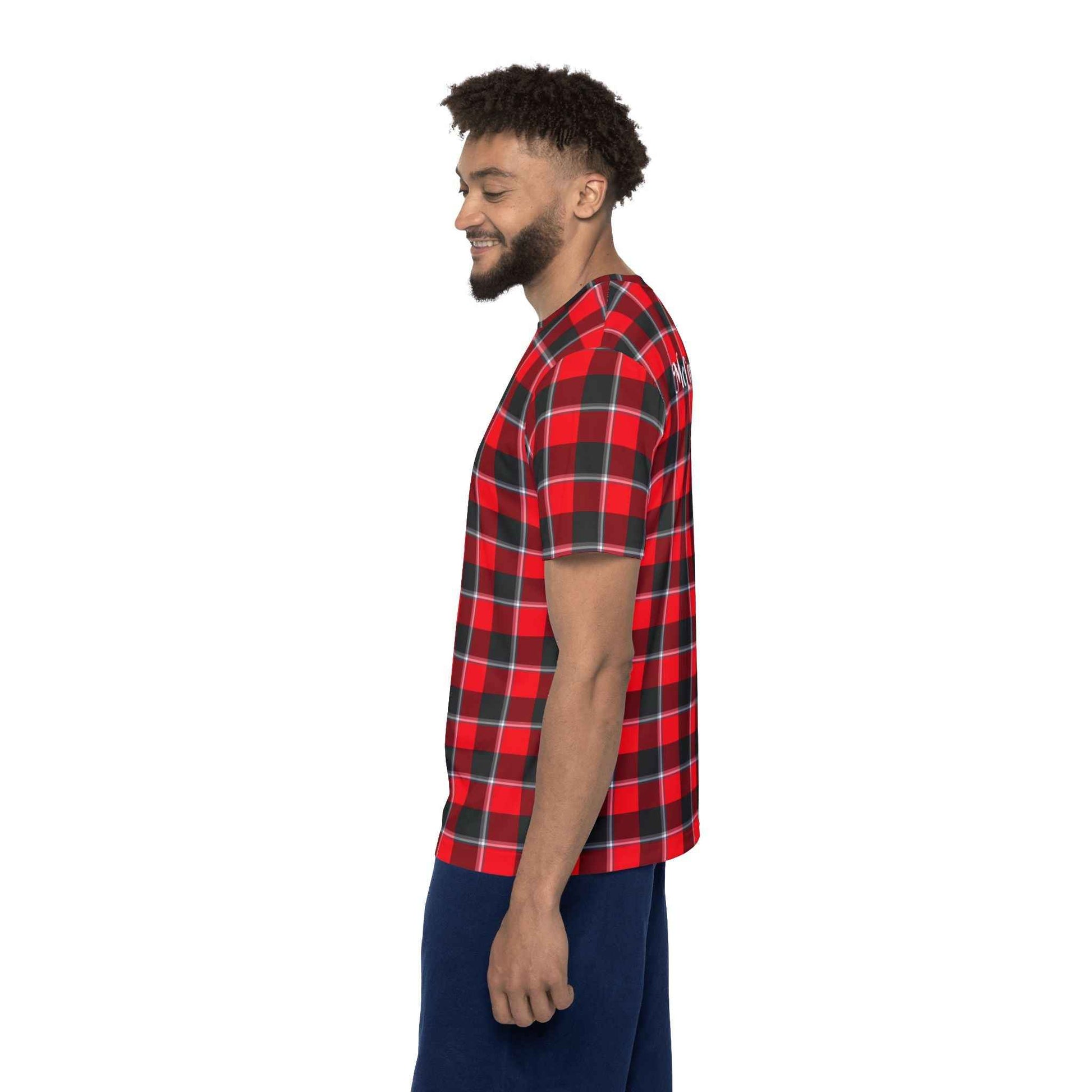 Customized Men's Plaid Sports Jersey, Casual Athletic Wear, Gifts for Him