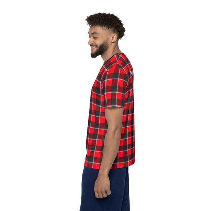 Customized Men's Plaid Sports Jersey, Casual Athletic Wear, Gifts for Him