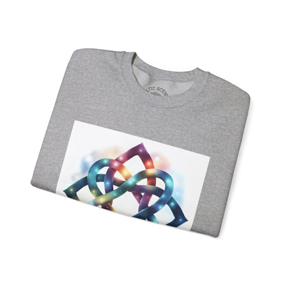 Colorful Infinity Knot Crewneck Sweatshirt | Cozy Unisex Sweatshirt for Every Occasion, Gift for Him, Her, Holidays, Casual Wear - Celtic Scents