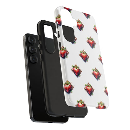 Strawberry Celtic Knot Phone Case, Cute Phone Cover, Gift for Her, Custom Smartphone Case, Funky Accessories, Valentine's Day Gift