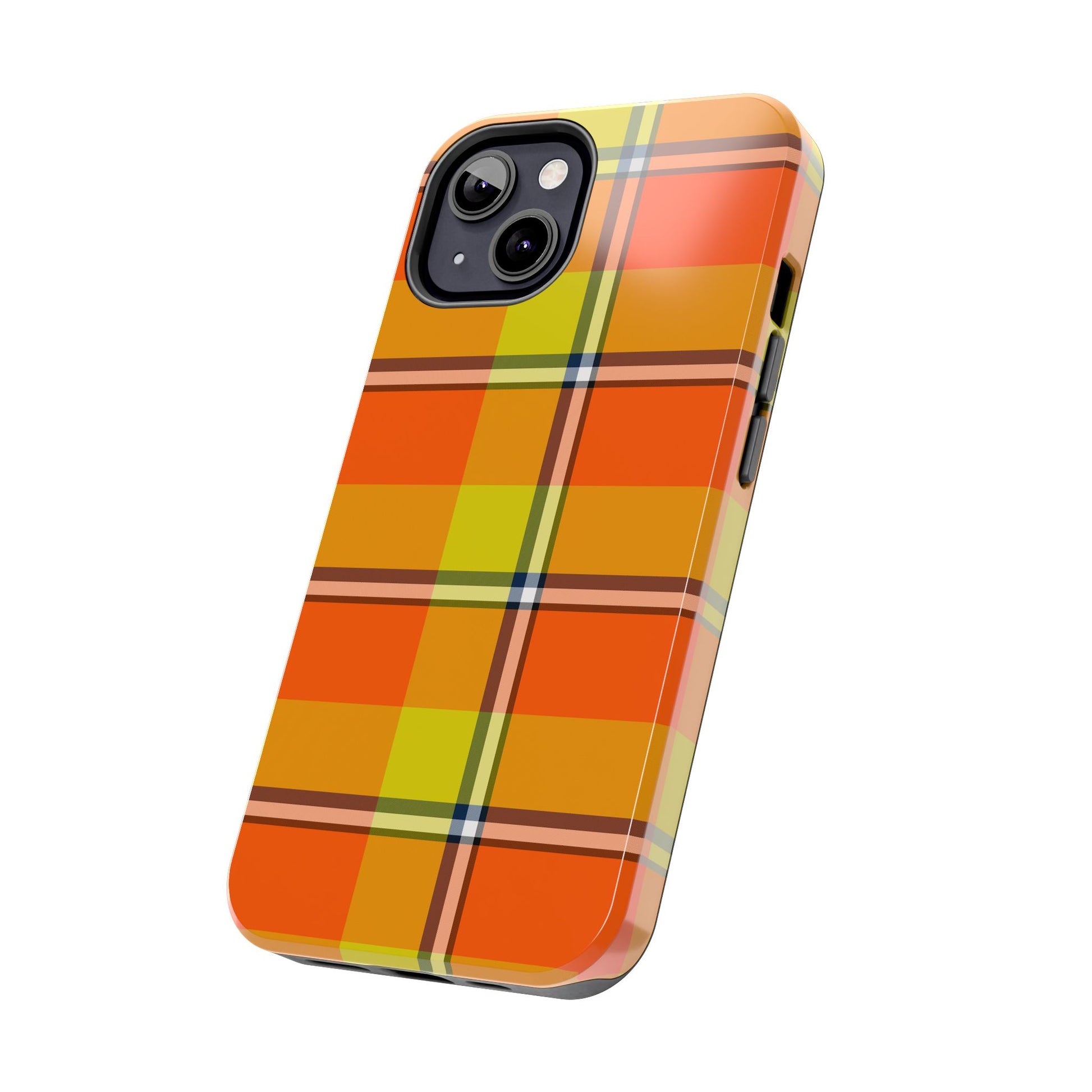 Vibrant Autumn Plaid Phone Case | Tough Phone Protector, Colorful Tech Accessory, Stylish Gift for Him/Her, Fun Birthday Present, Trendy - Celtic Scents