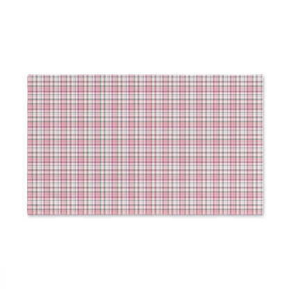 Chic Pink Plaid Hand Towel, Decorative Kitchen Towel, Farmhouse Decor, Gift for Her, Bath Towel, Home Essentials
