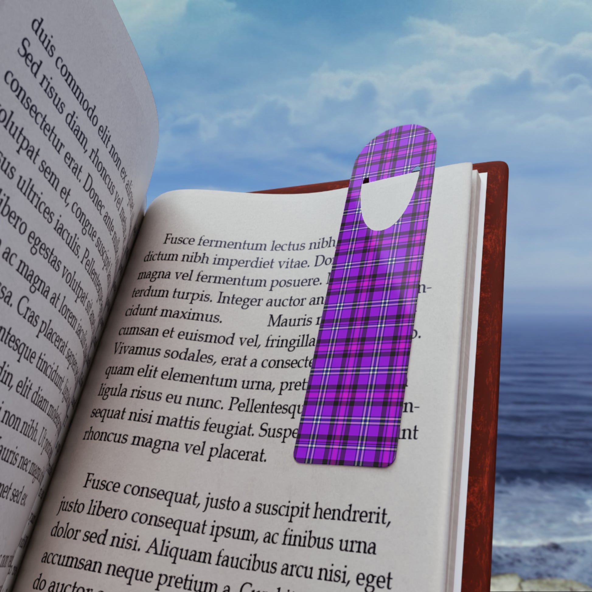 Stylish Plaid Bookmark, Cute Book Lover Gift, Reading Accessory, Literary Gift, Plaid Bookmark for Bookworms, Bookish Decor - Celtic Scents