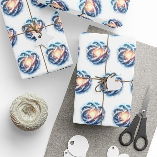 Gift Wrapping Paper Roll, Modern Galaxy Design, Holiday Gift Wrap, Birthday Present Wrap, Unique Wrapping Sheets - Celtic Scents