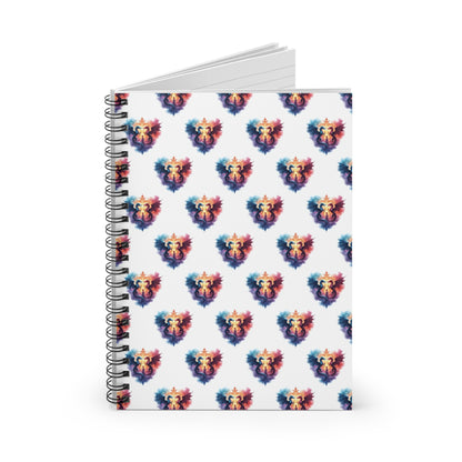 Colorful Dragon Spiral Notebook - Ruled Line, Journal, Stationery, Gift for Writers, Creative Notes, School Supplies - Celtic Scents