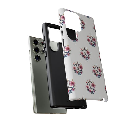 Floral Phone Case, Tough Phone Cover, Cute Protection for Mobile, Gift for Her, Celtic Knot Floral Pattern Case