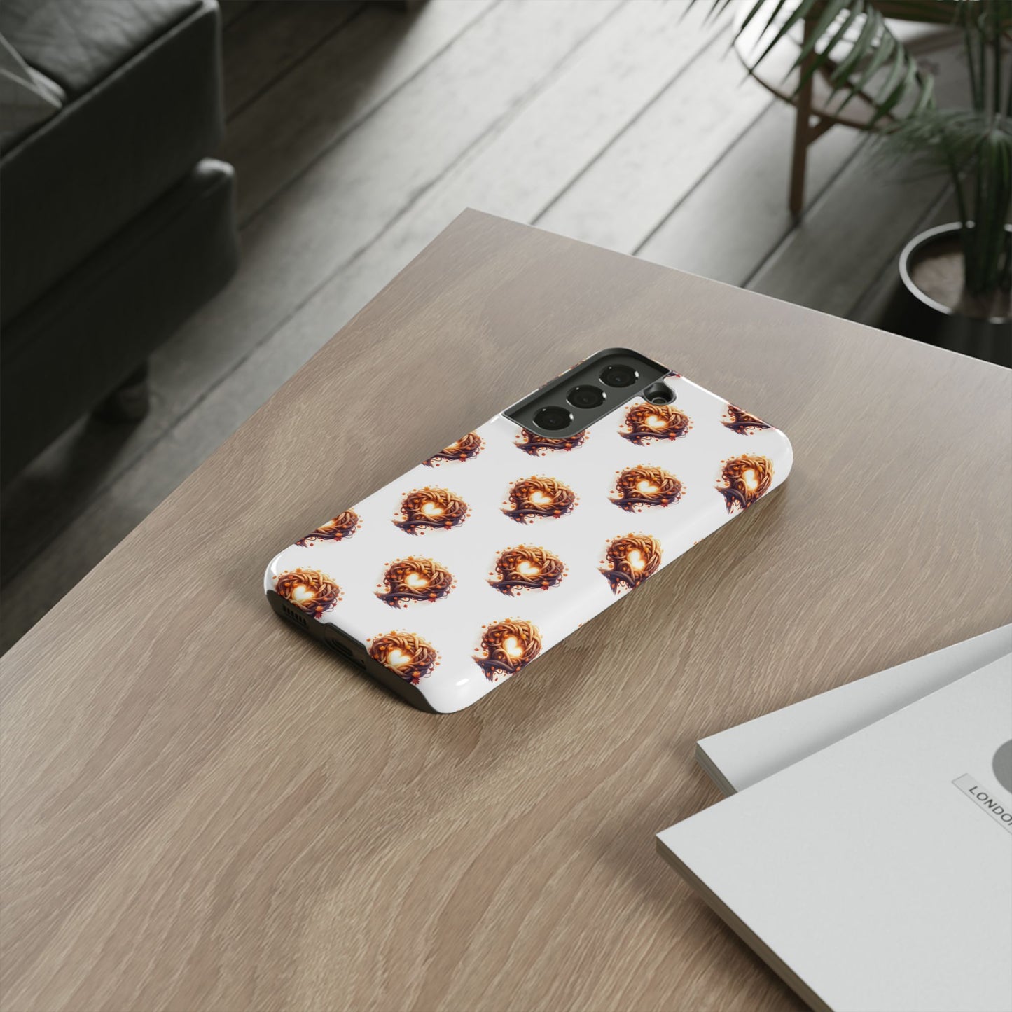 Stylish Phone Case, Tough Cases with Unique Design, Durable Smartphone Cover, Gift for Tech Lovers, Trendy Phone Accessory, Autumn Design