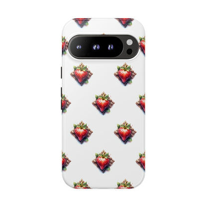Strawberry Celtic Knot Phone Case, Cute Phone Cover, Gift for Her, Custom Smartphone Case, Funky Accessories, Valentine's Day Gift