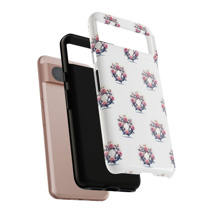 Floral Phone Case, Tough Cases for Women, Cute Celtic Knot Floral Design iPhone Cover, Gift for Her, Stylish Tech Accessories