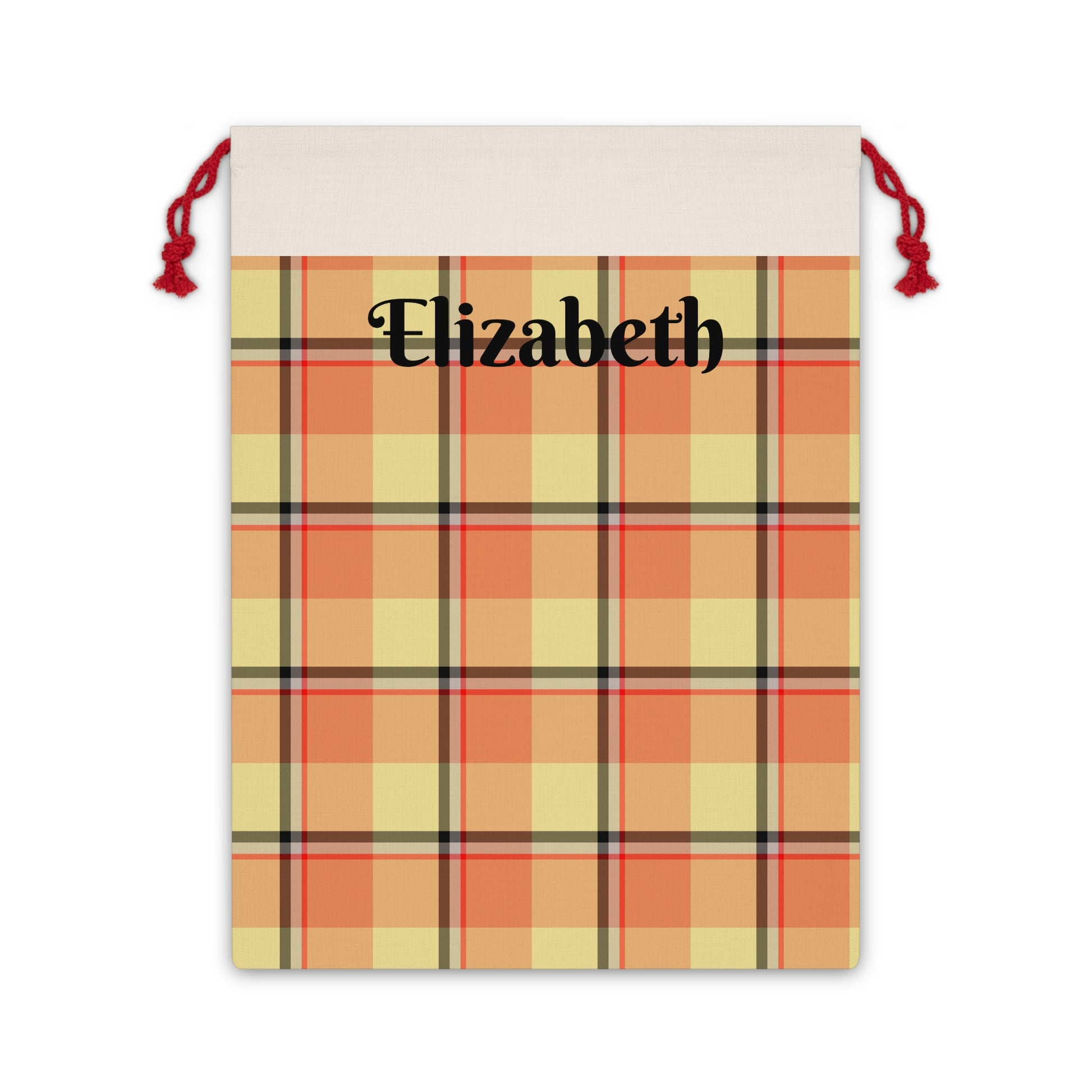 Personalized Gift Bag, Custom Plaid Party Favor, Holiday Gift Pouch, Unique Keepsake Bag, Eco-Friendly Storage Bag - Celtic Scents