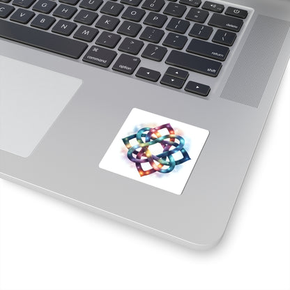 Colorful Knot Design Kiss-Cut Stickers – Spiritual, Artistic, Boho Stickers for Journals, Laptops, Water Bottles, Gifts - Celtic Scents