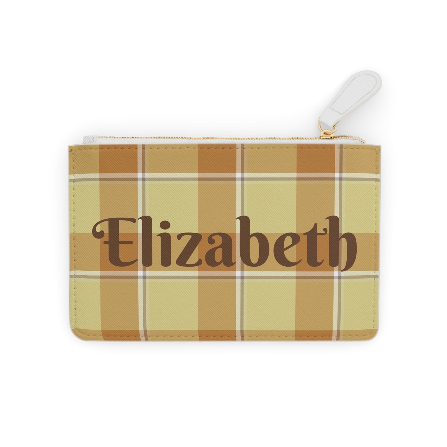 Personalized Mini Clutch Bag, Chic Pouch, Gift for Her, Everyday Use, Plaid Design, Birthday, Wedding, Fashion Accessory - Celtic Scents