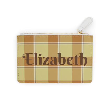 Personalized Mini Clutch Bag, Chic Pouch, Gift for Her, Everyday Use, Plaid Design, Birthday, Wedding, Fashion Accessory - Celtic Scents