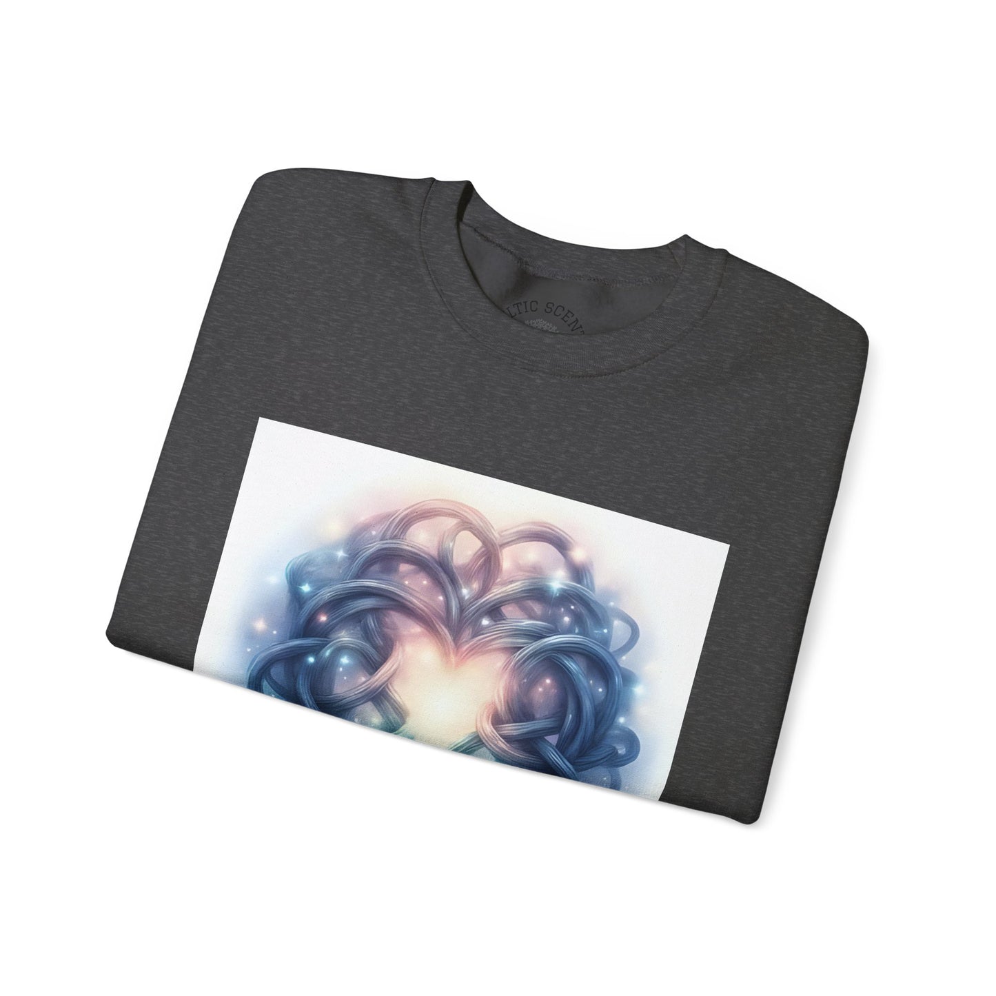 Heartfelt Unisex Crewneck Sweatshirt - Cozy Gift for Couples, Valentine's Day Sweatshirt, Funky Heart Design, Everyday Comfort, Unique [...] - Celtic Scents
