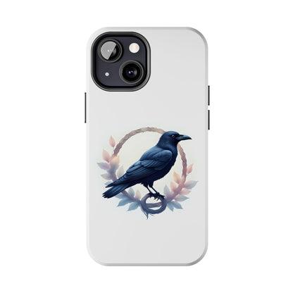 Raven Design Phone Case | Tough Protector Case, Gift for Bird Lovers, Unique Cell Phone Cover, Gothic or Nature Inspired - Celtic Scents