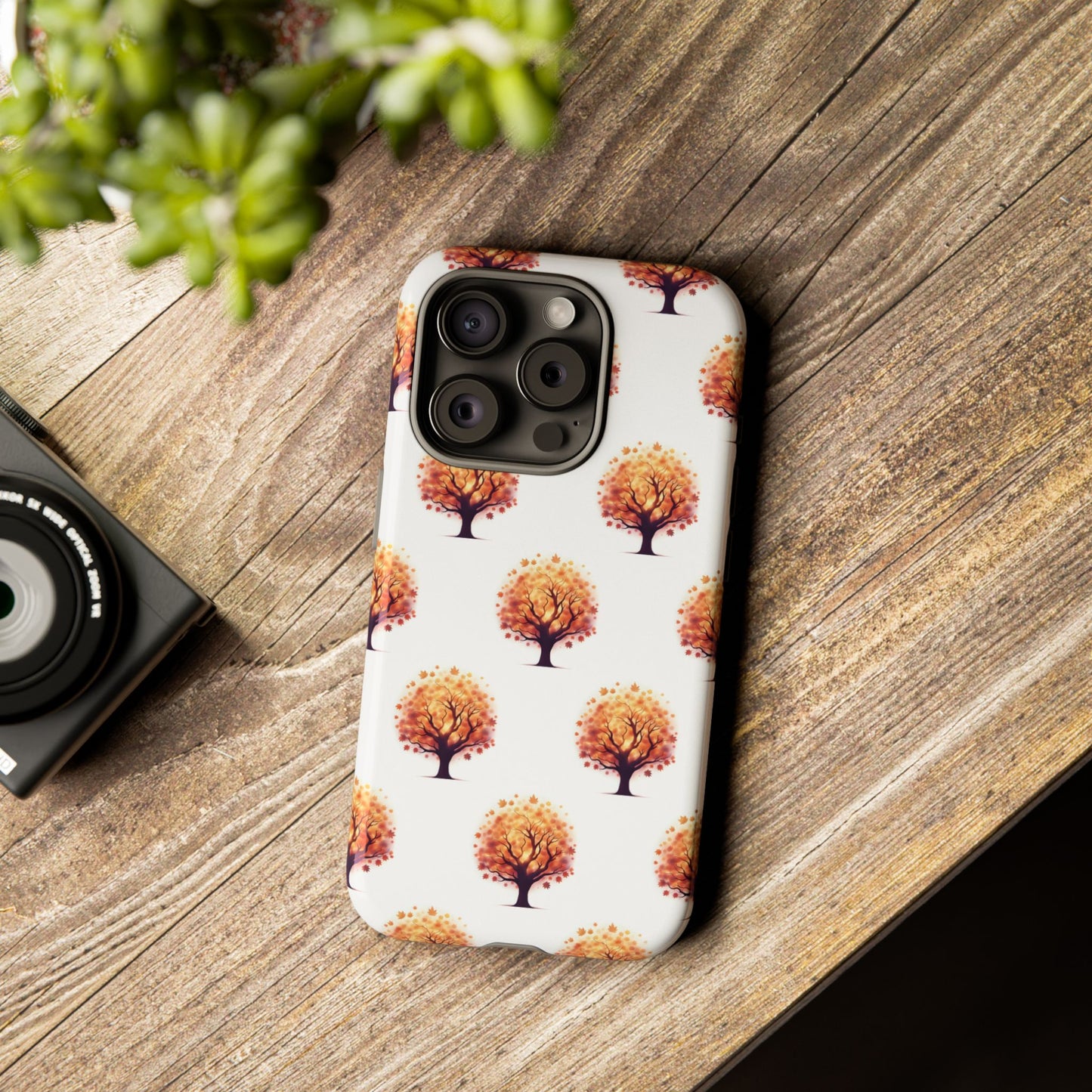 Autumn Tree Phone Case, Fall Phone Cover, Nature Inspired Case, Gift for Outdoorsy Friends, Seasonal Accessories, Eco-Friendly Phone Case